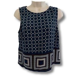 Forever 21 Sleeveless Blouse. Navy blue. Size Small